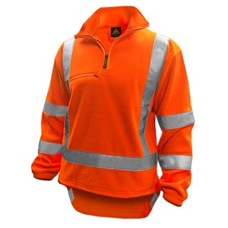 HEAVY WEIGHT TTMC-W17 POLAR FLEECE - Pockets, Half Zip